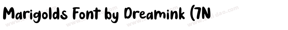Marigolds Font by Dreamink (7NTypes)字体转换